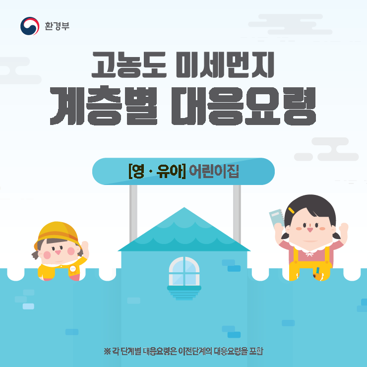 고농도 미세먼지 계층별 대응요령(영유아 어린이집)