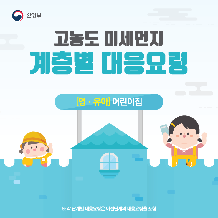 고농도 미세먼지 계층별 대응요령(영유아 어린이집)