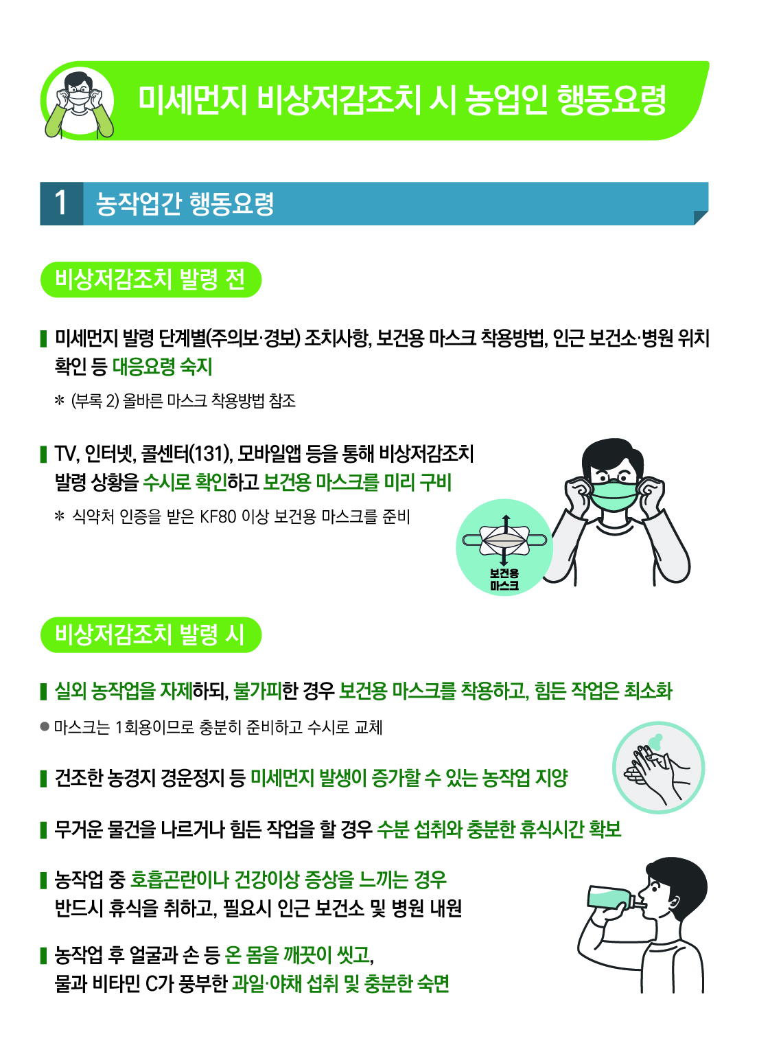 농작업간 행동요령